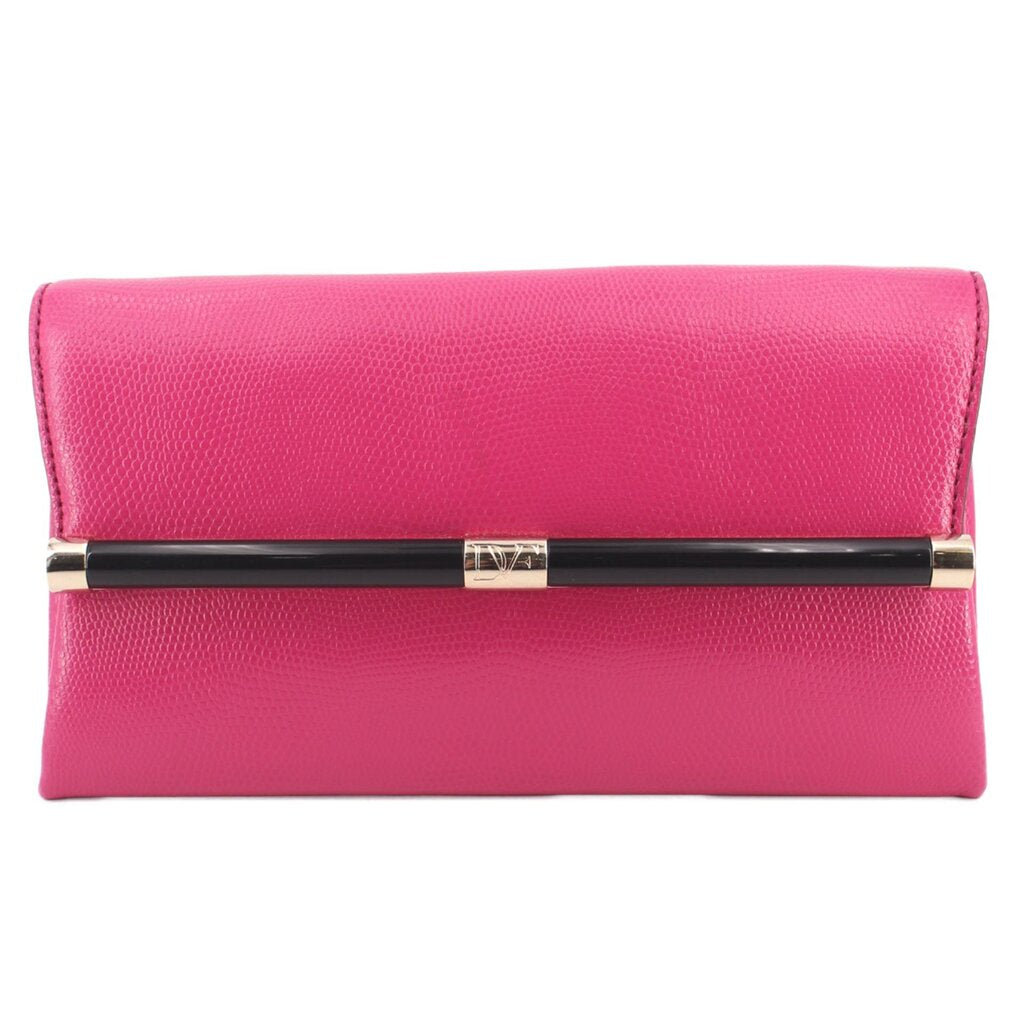 DVF LEATHER CLUTCHES PINK