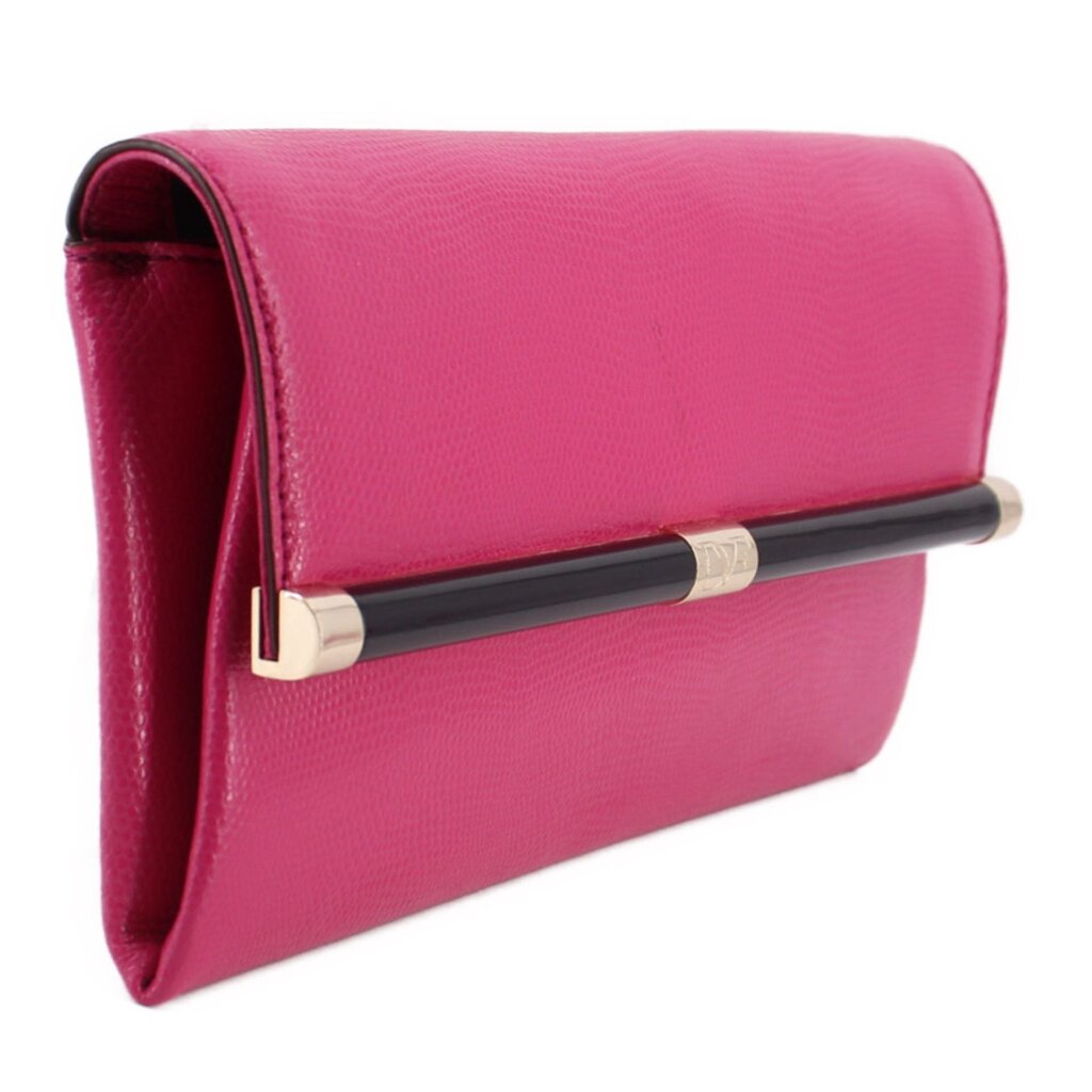 DVF LEATHER CLUTCHES PINK
