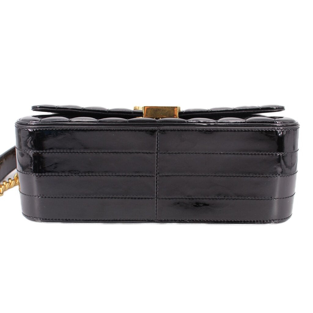 YSL LARGE VICKY SHOULDER BAGS BLACK