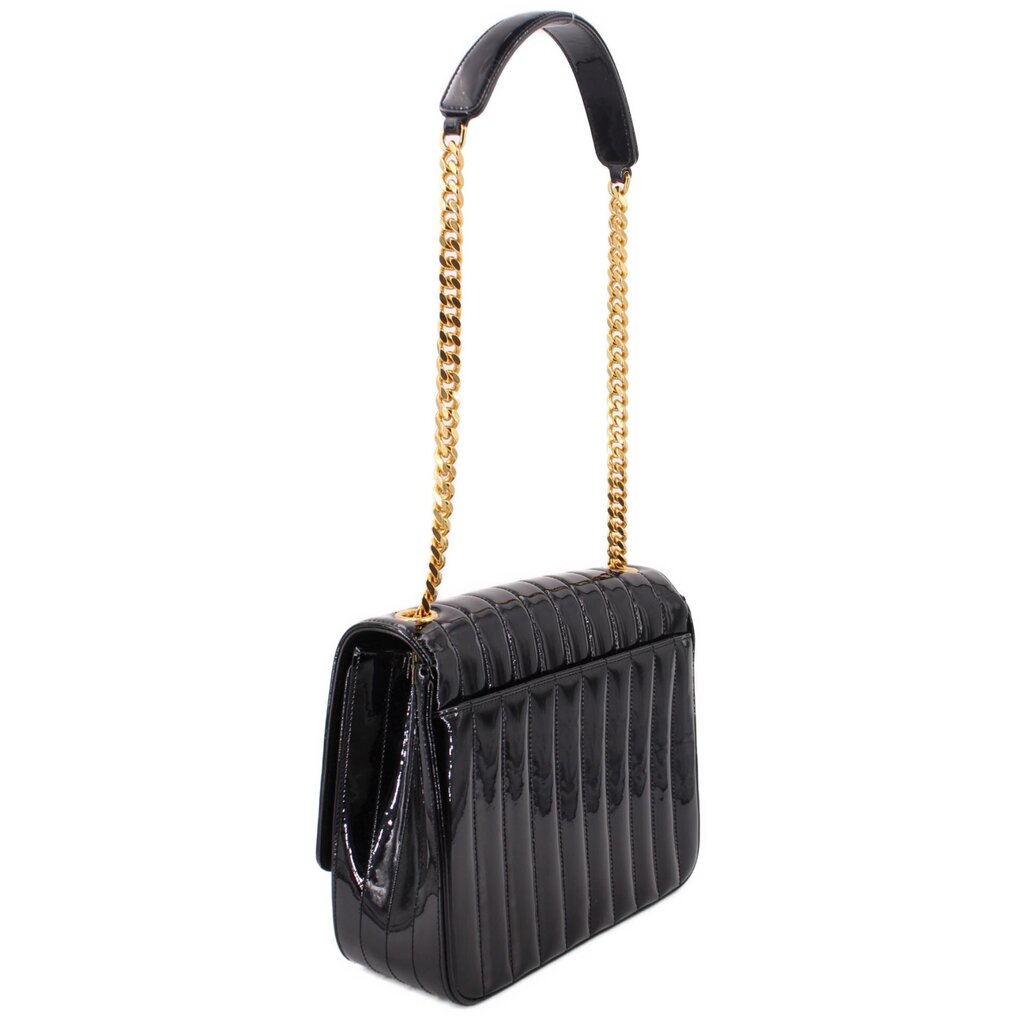 YSL LARGE VICKY SHOULDER BAGS BLACK