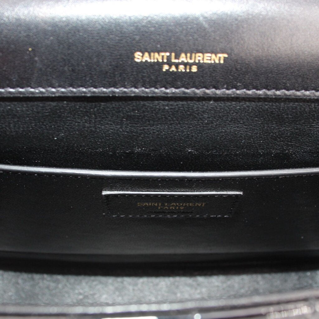YSL LARGE VICKY SHOULDER BAGS BLACK