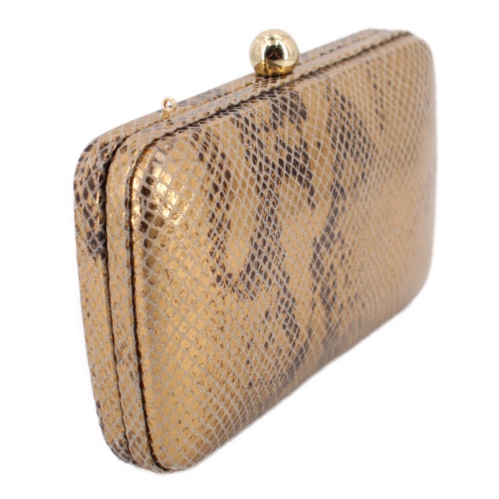 TORY BURCH METALLIC CLUTCHES GOLD