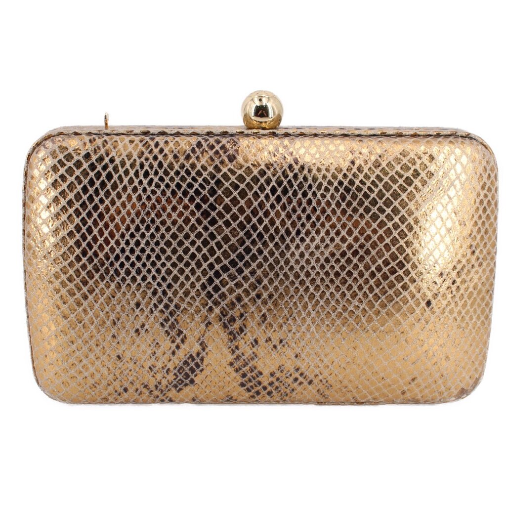 TORY BURCH METALLIC CLUTCHES GOLD