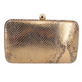 TORY BURCH METALLIC CLUTCHES GOLD