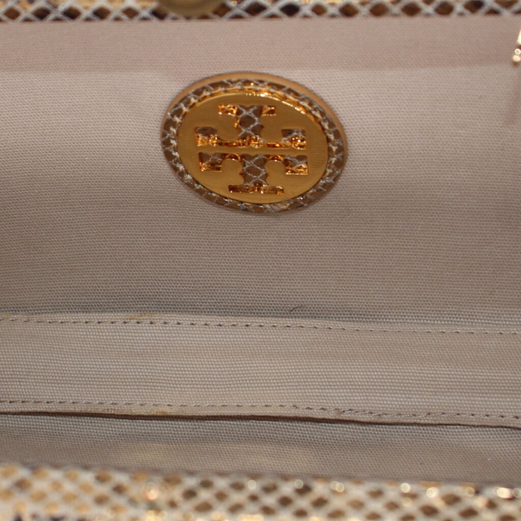 TORY BURCH METALLIC CLUTCHES GOLD