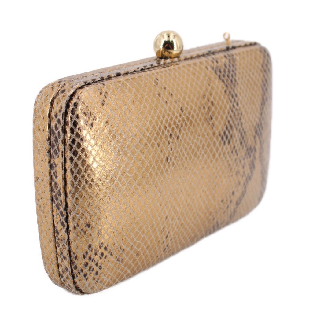 TORY BURCH METALLIC CLUTCHES GOLD