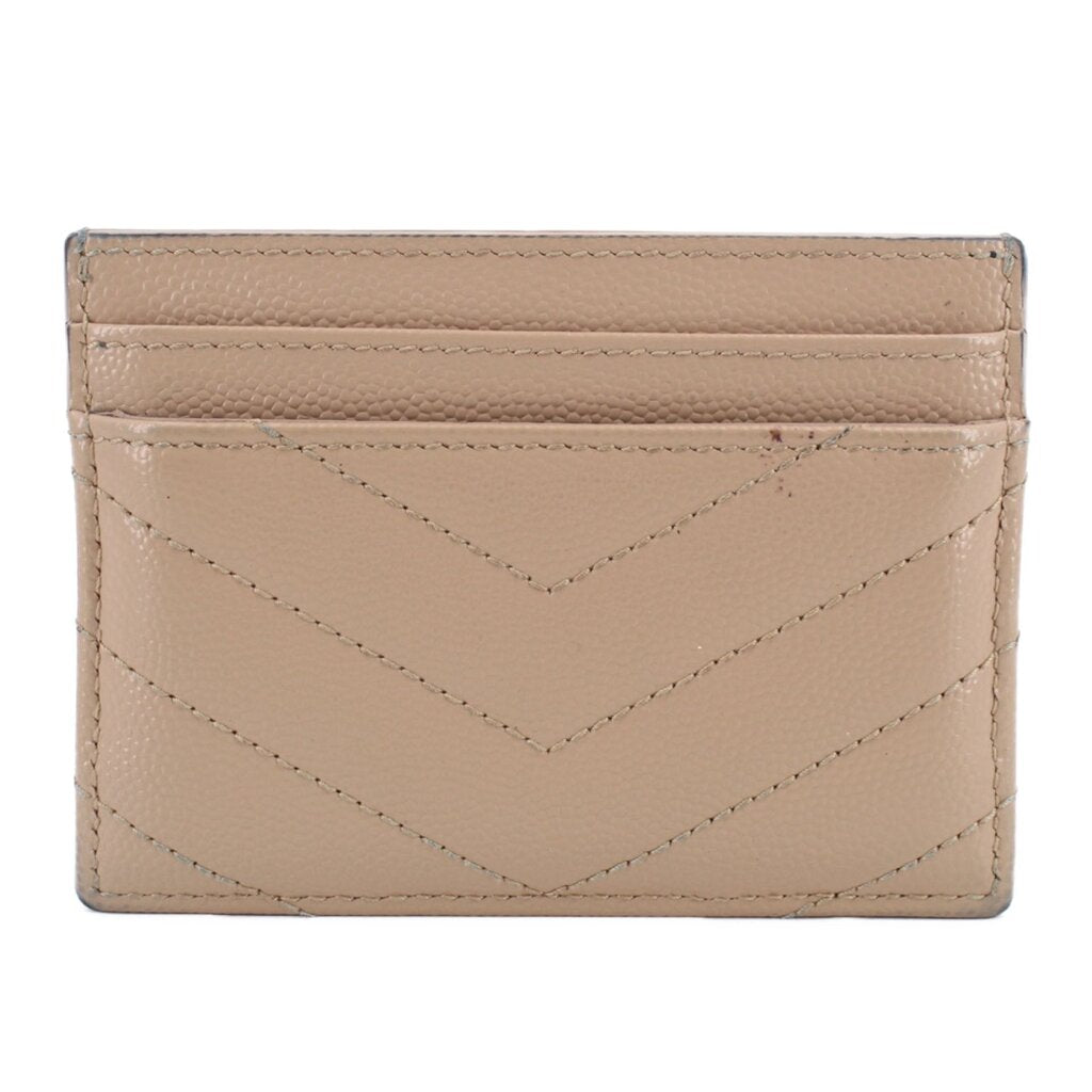 YSL CASSANDRE CARD WALLETS BEIGE