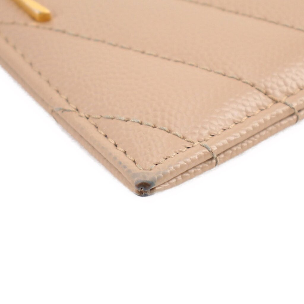 YSL CASSANDRE CARD WALLETS BEIGE