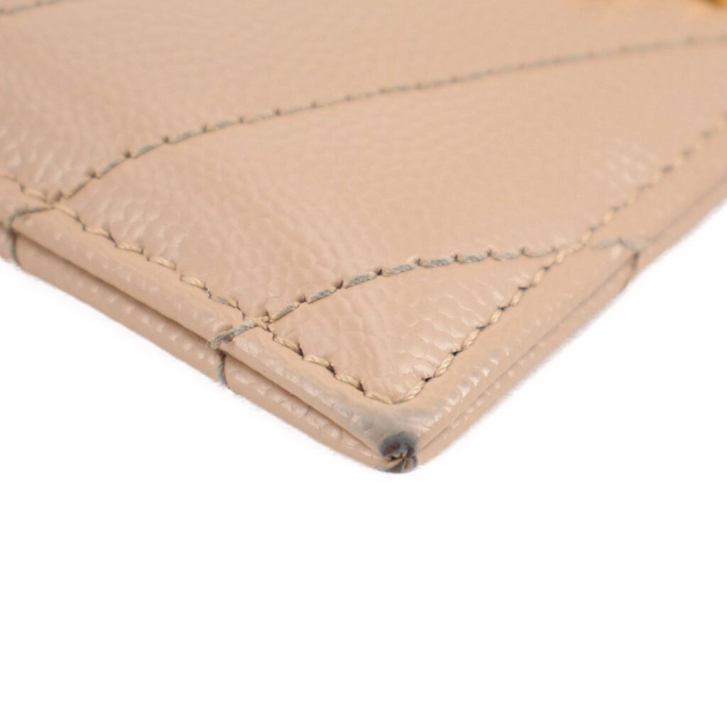 YSL CASSANDRE CARD WALLETS BEIGE