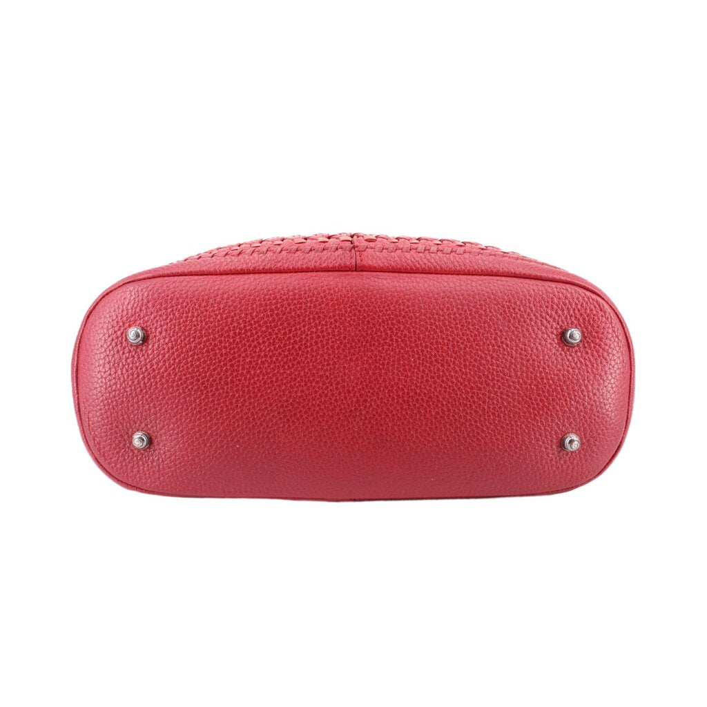 BRIGHTON WOVEN SHOULDER BAGS RED