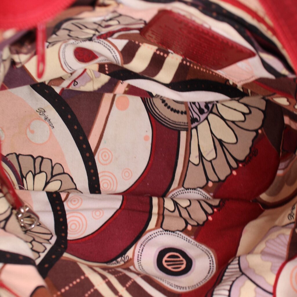 BRIGHTON WOVEN SHOULDER BAGS RED