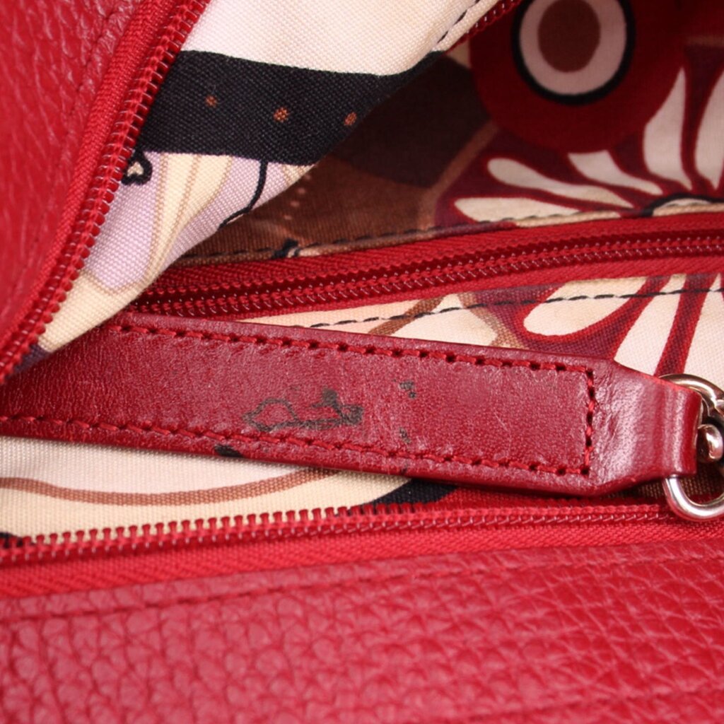 BRIGHTON WOVEN SHOULDER BAGS RED