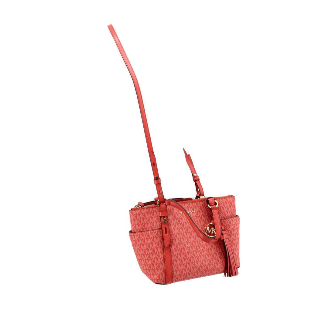 MICHAEL KORS SULLIVAN SMALL LOGO TOP-ZIP TOTES SALMON