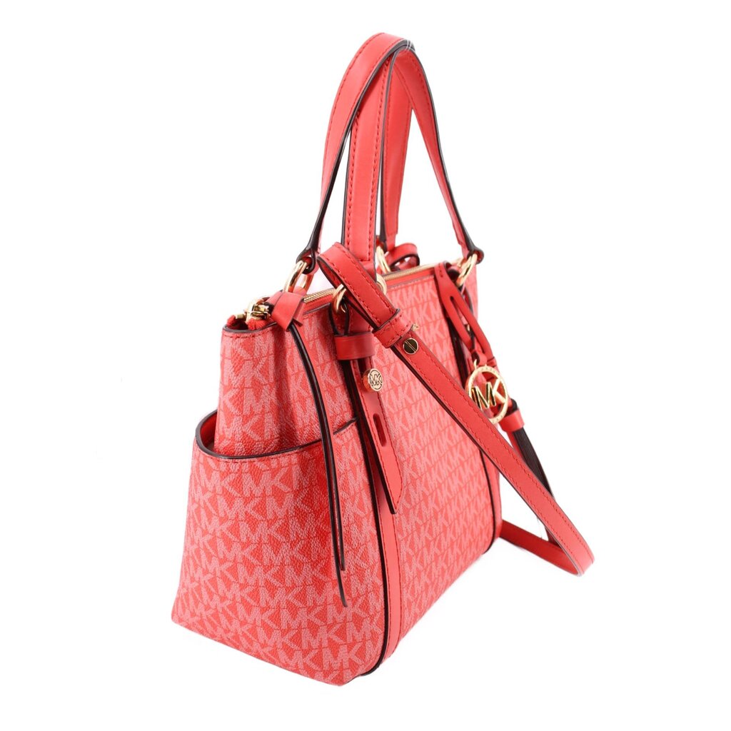 MICHAEL KORS SULLIVAN SMALL LOGO TOP-ZIP TOTES SALMON