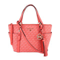 MICHAEL KORS SULLIVAN SMALL LOGO TOP-ZIP TOTES SALMON