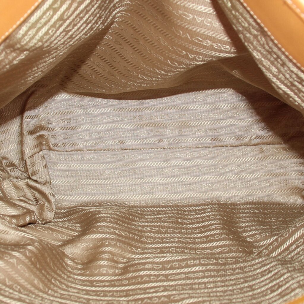 PRADA CANAPA LOGO TOTES BROWN