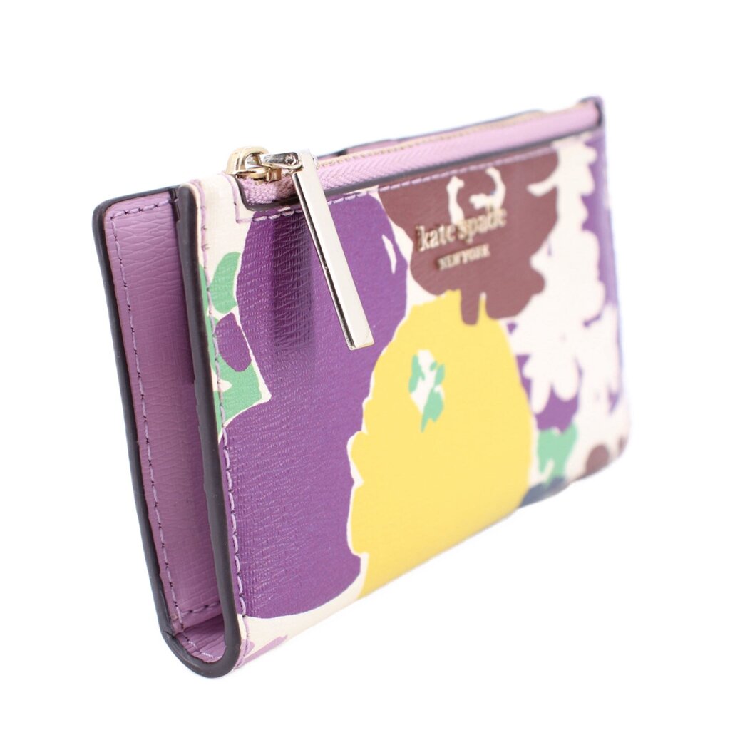 KATE SPADE SYLVIA SWING SLIM BIFOLD WALLETS FLORAL