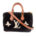 LOUIS VUITTON SPEEDY 25 SKI COZYGRAM CROSSBODYS BLACK