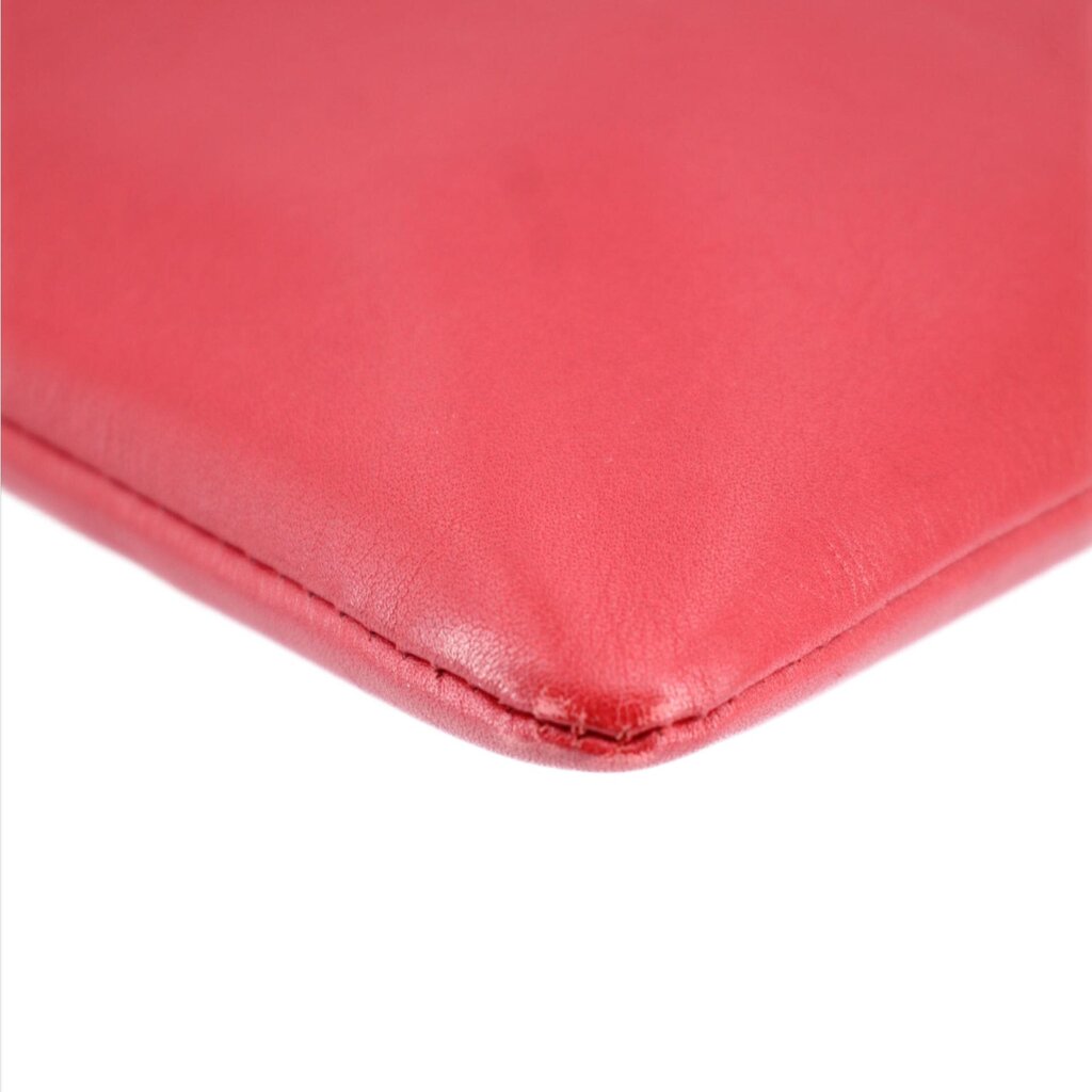 SAINT LAURENT LEATHER POUCHES RED