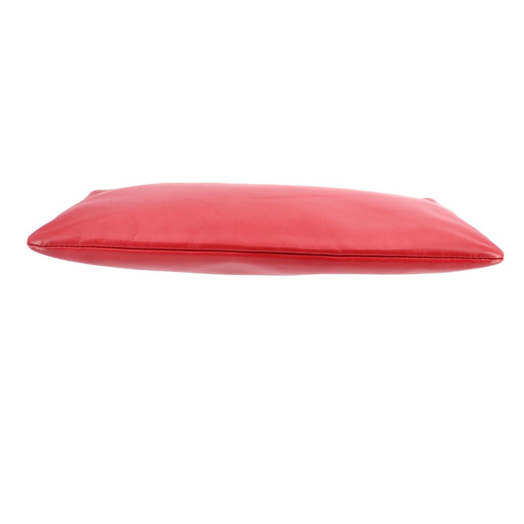 SAINT LAURENT LEATHER POUCHES RED