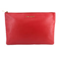 SAINT LAURENT LEATHER POUCHES RED