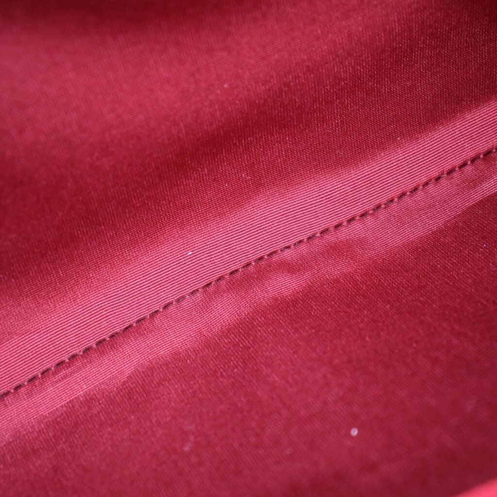SAINT LAURENT LEATHER POUCHES RED