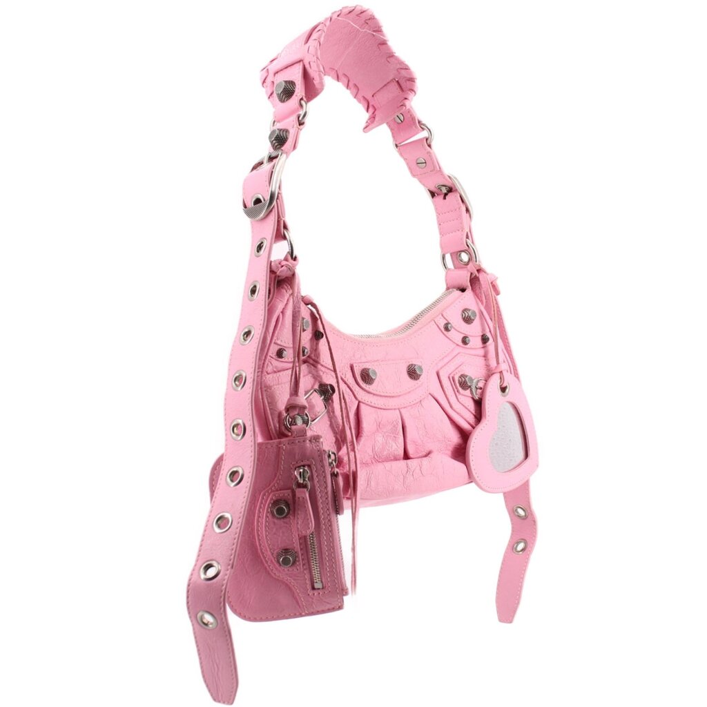 BALENCIAGA LE CAGOLE XS SHOULDER BAGS PINK