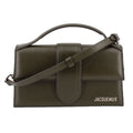 JACQUEMUS THE LARGE BAMBINO FLAP CROSSBODYS OLIVE
