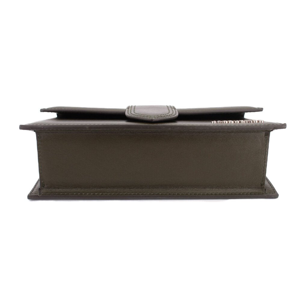 JACQUEMUS THE LARGE BAMBINO FLAP CROSSBODYS OLIVE