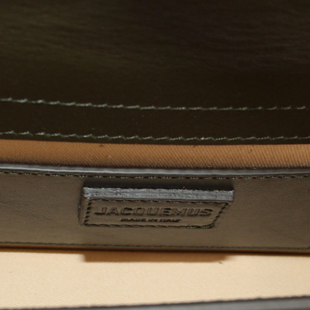 JACQUEMUS THE LARGE BAMBINO FLAP CROSSBODYS OLIVE