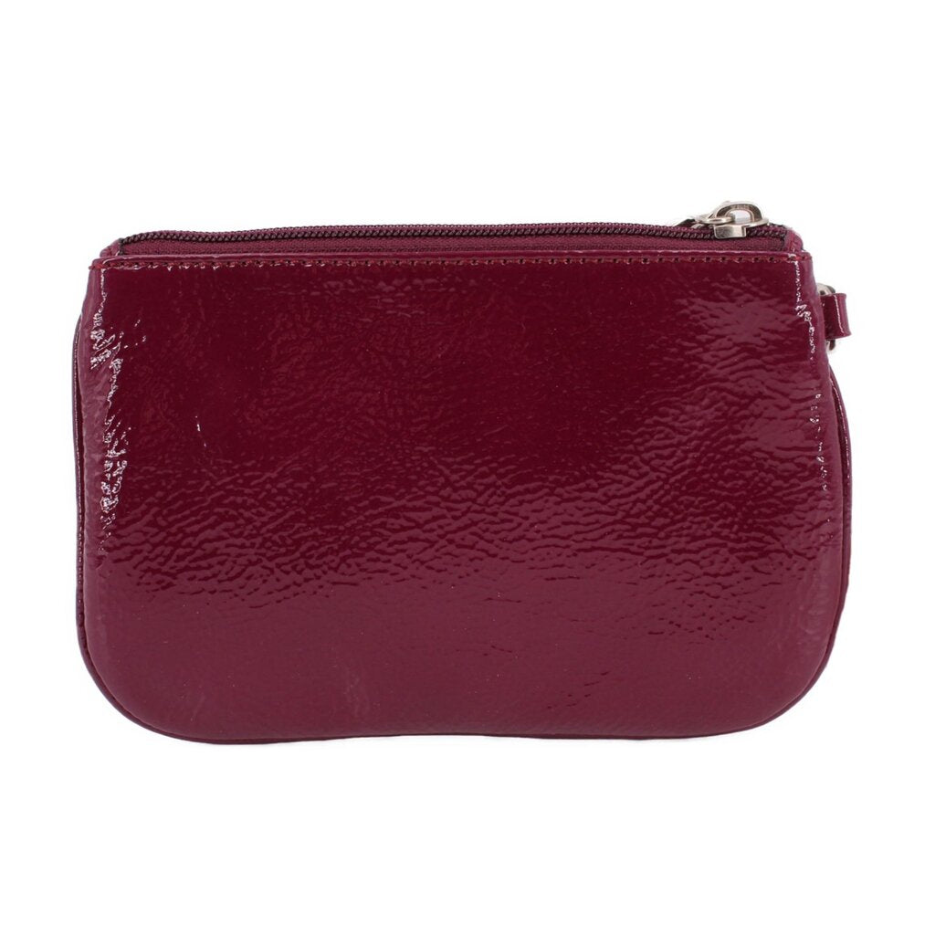 COACH PATENT SMALL WRISTLET POUCHES PURPLE