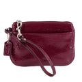 COACH PATENT SMALL WRISTLET POUCHES PURPLE