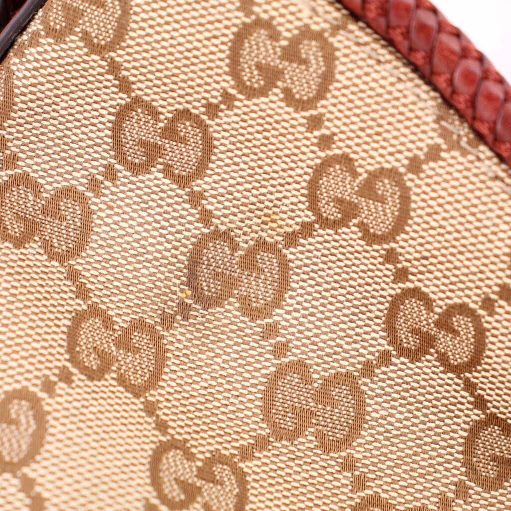 GUCCI GG CANVAS MARRAKECH HOBOS BROWN