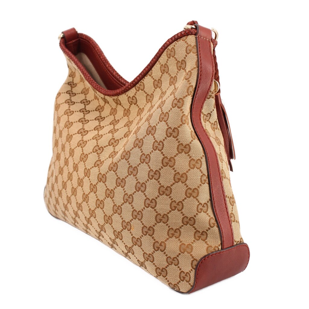 GUCCI GG CANVAS MARRAKECH HOBOS BROWN