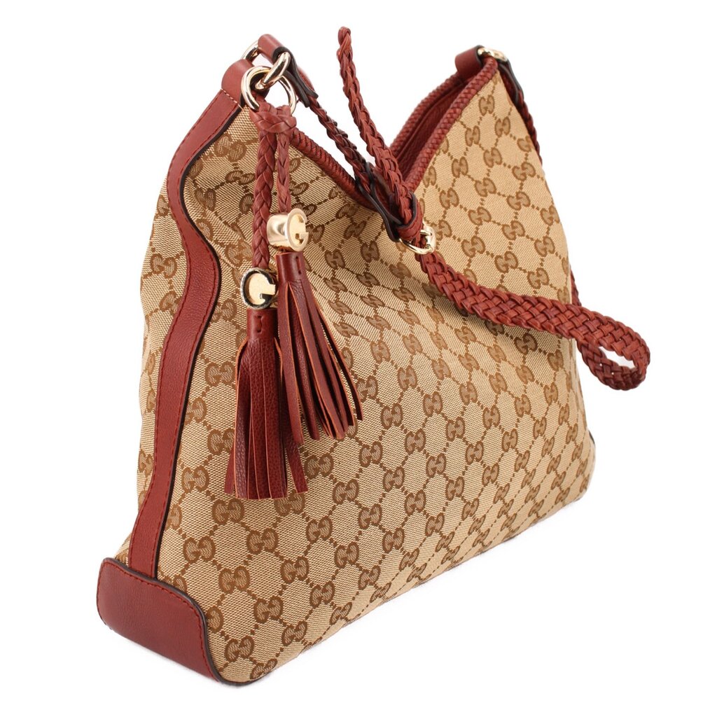 GUCCI GG CANVAS MARRAKECH HOBOS BROWN