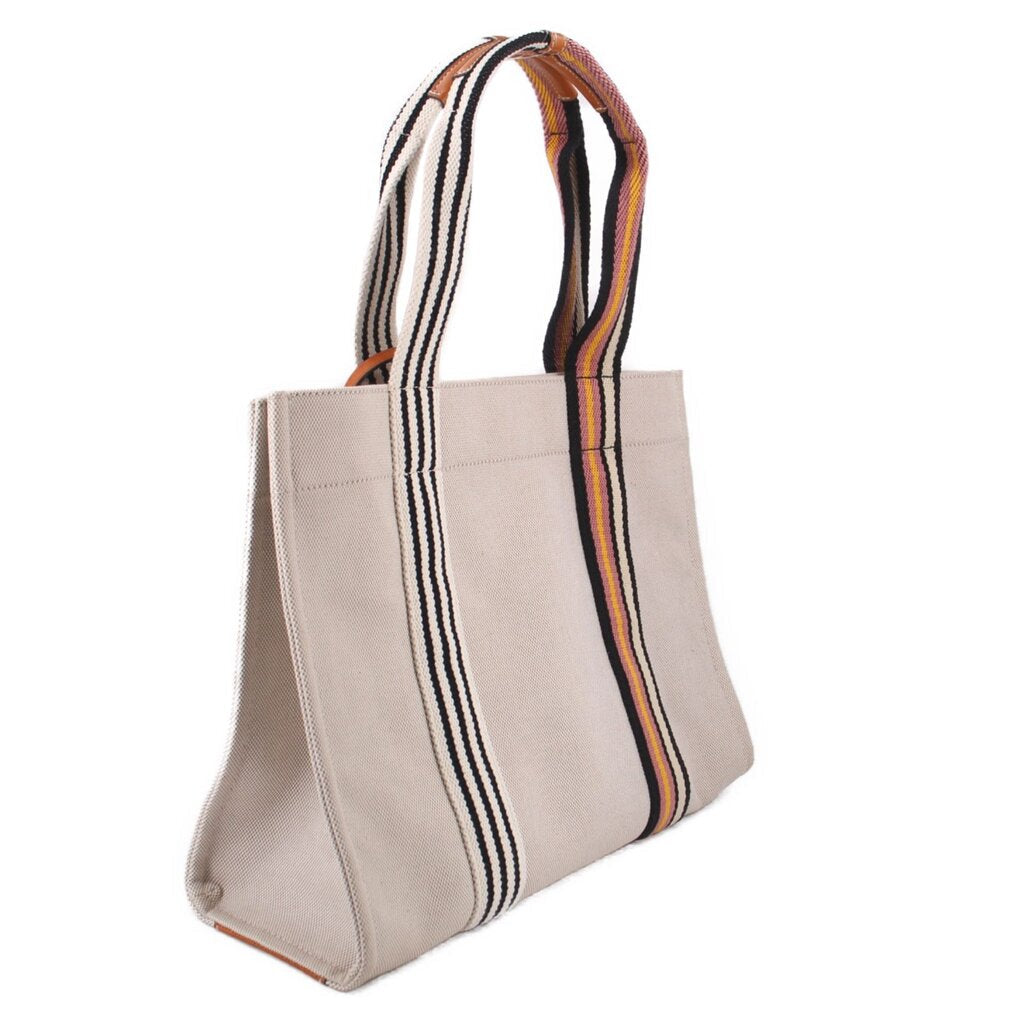 TORY BURCH MILLER CANVAS TOTES BEIGE