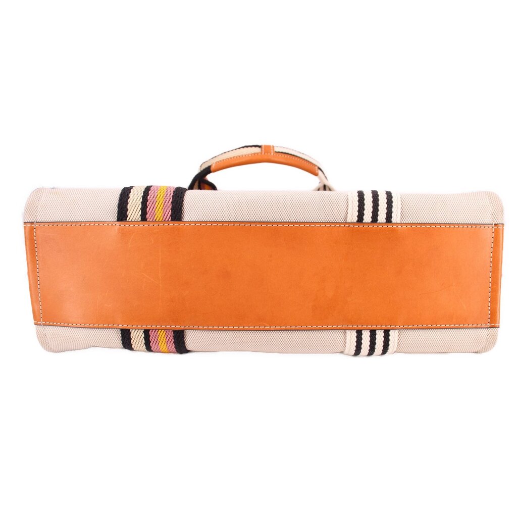 TORY BURCH MILLER CANVAS TOTES BEIGE