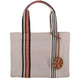 TORY BURCH MILLER CANVAS TOTES BEIGE
