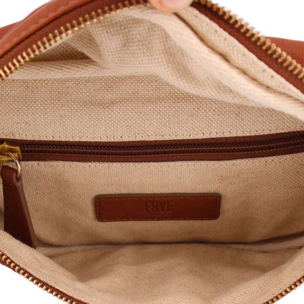 FRYE LEATHER BELT BAGS BROWN