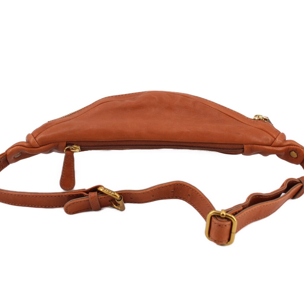 FRYE LEATHER BELT BAGS BROWN
