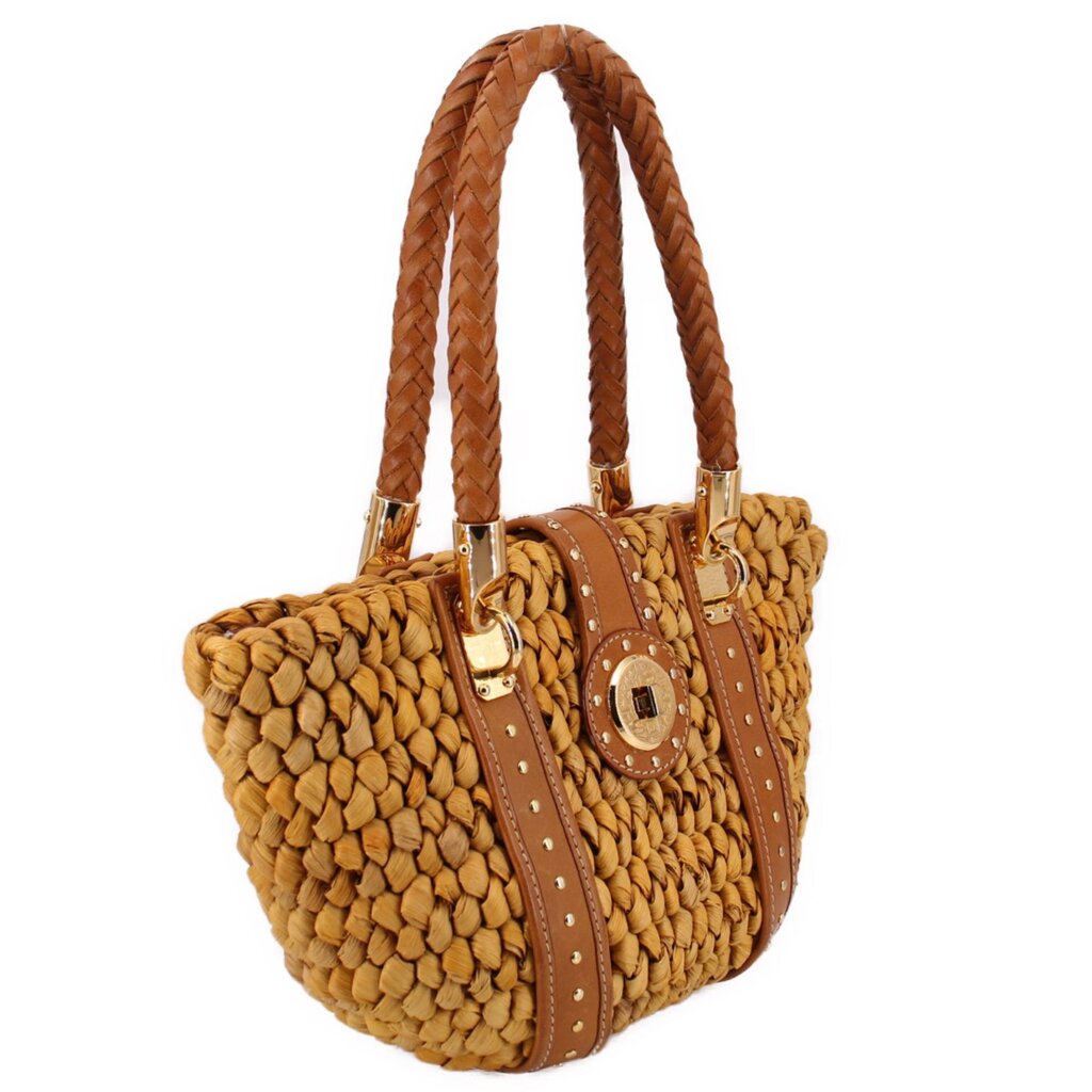 MICHAEL KORS SANTORINI SHOULDER BAGS BROWN