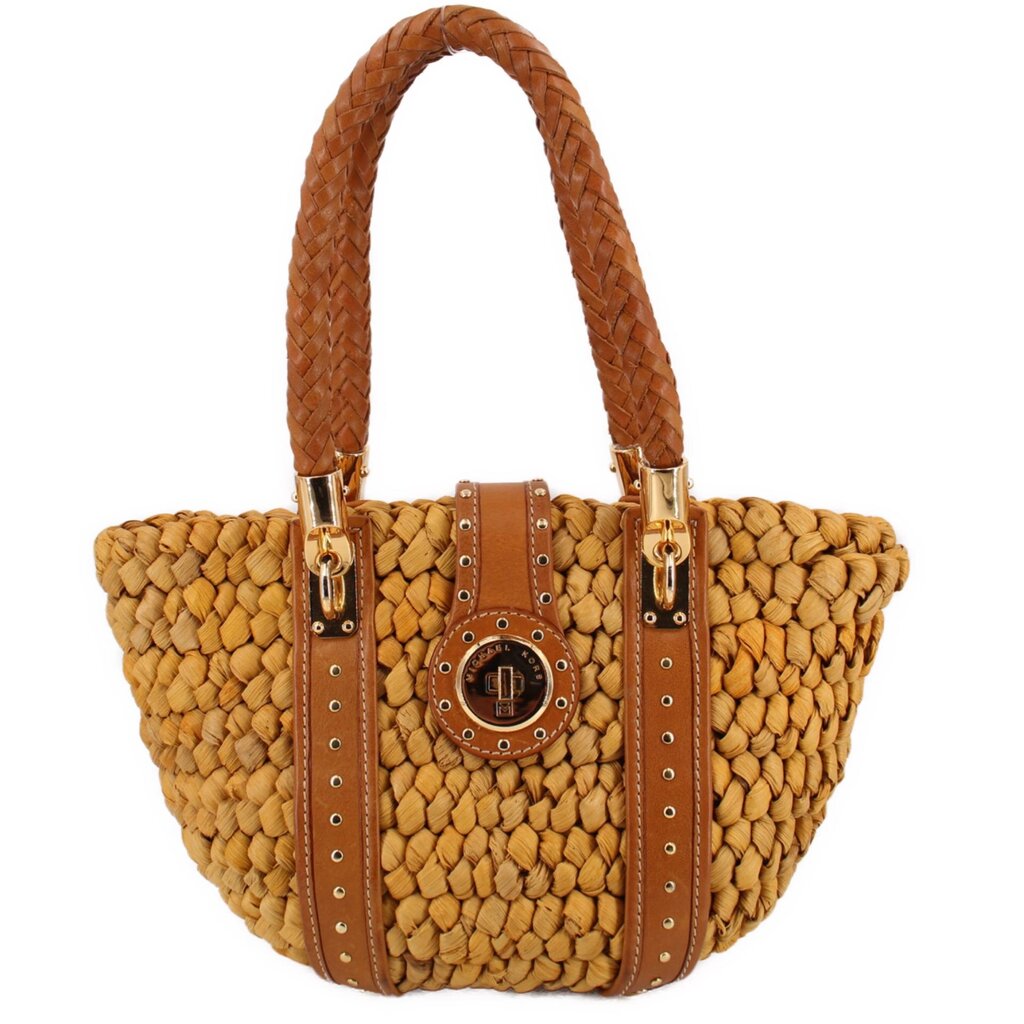 MICHAEL KORS SANTORINI SHOULDER BAGS BROWN