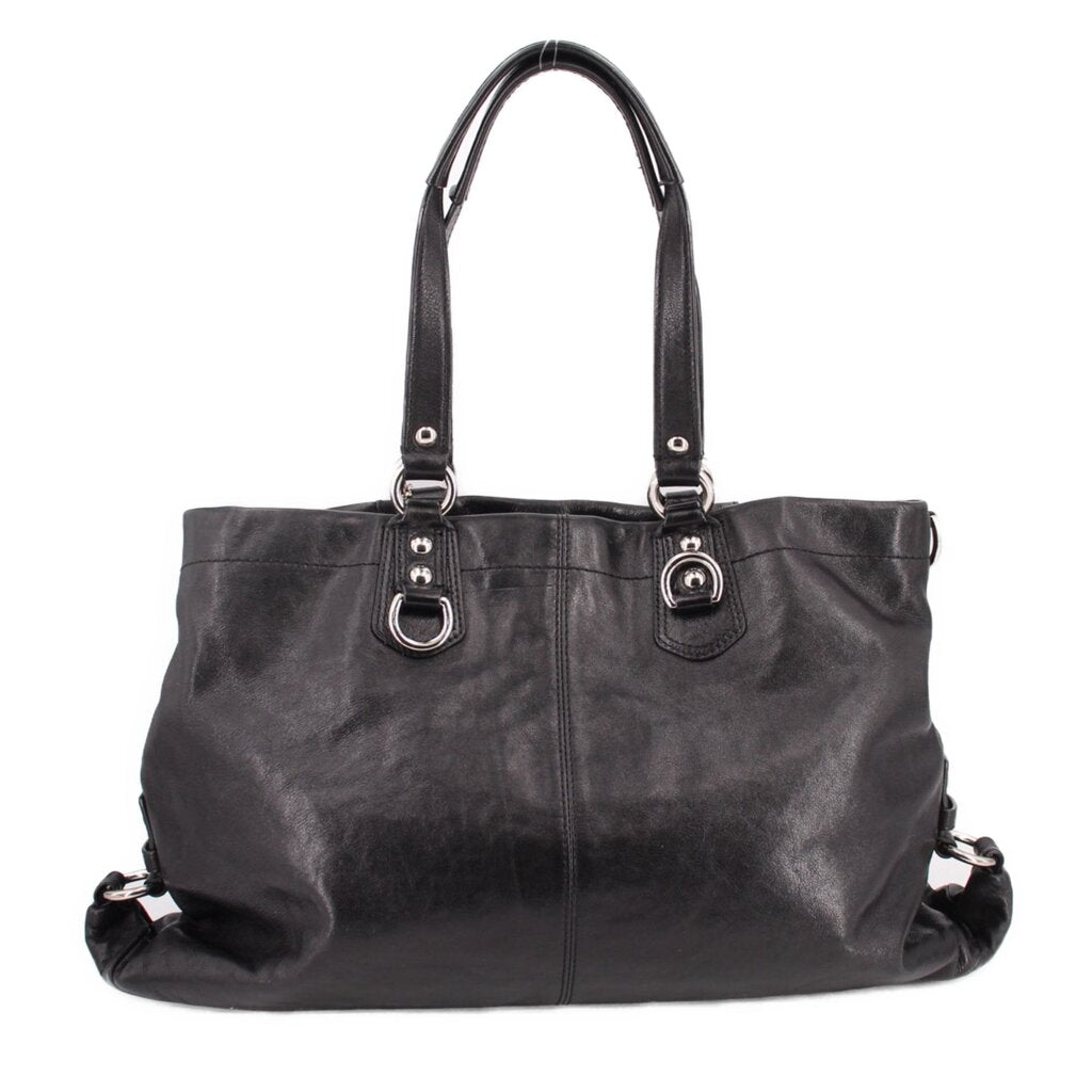 COACH VINTAGE LEATHER ASHLEY SATCHELS BLACK