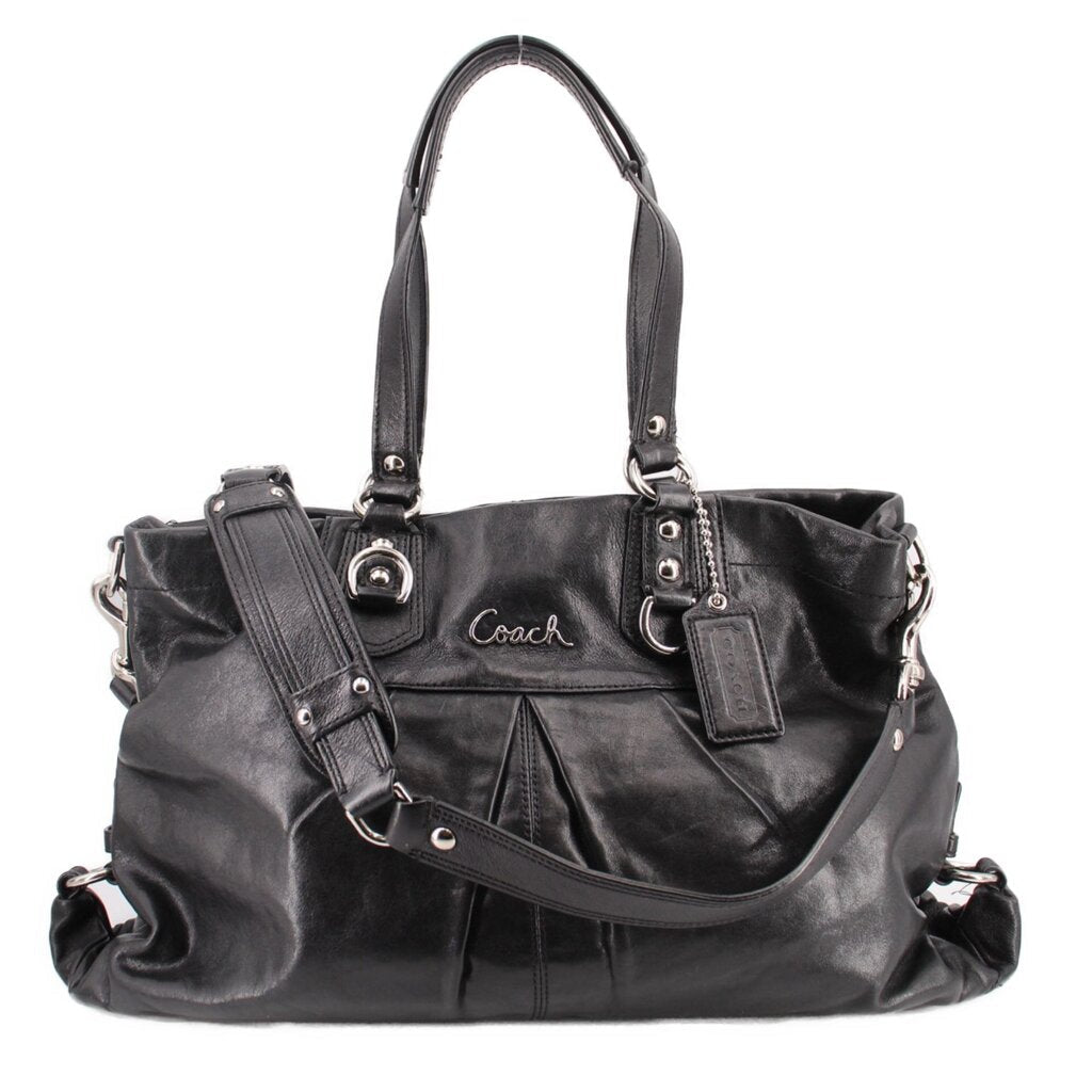 COACH VINTAGE LEATHER ASHLEY SATCHELS BLACK