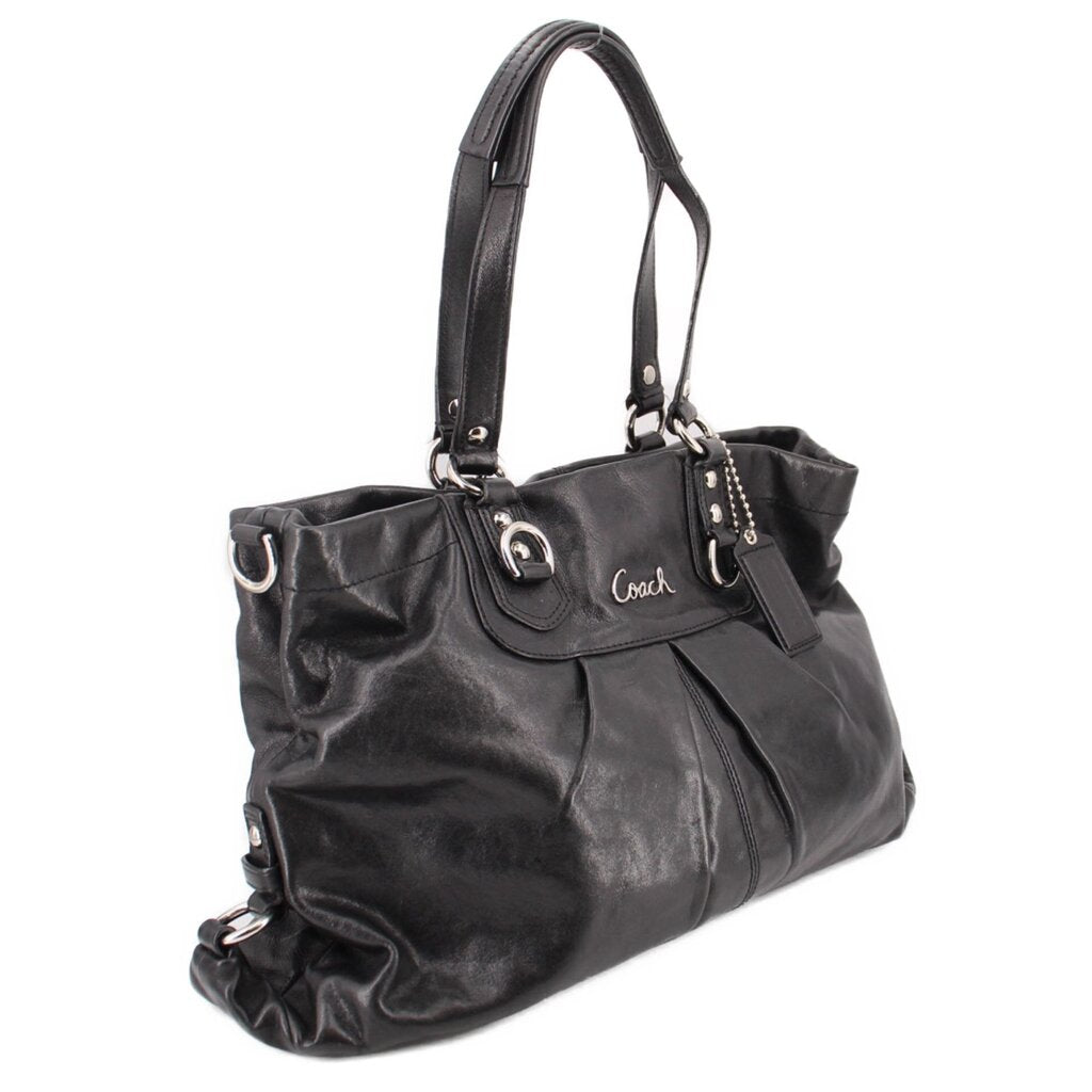 COACH VINTAGE LEATHER ASHLEY SATCHELS BLACK
