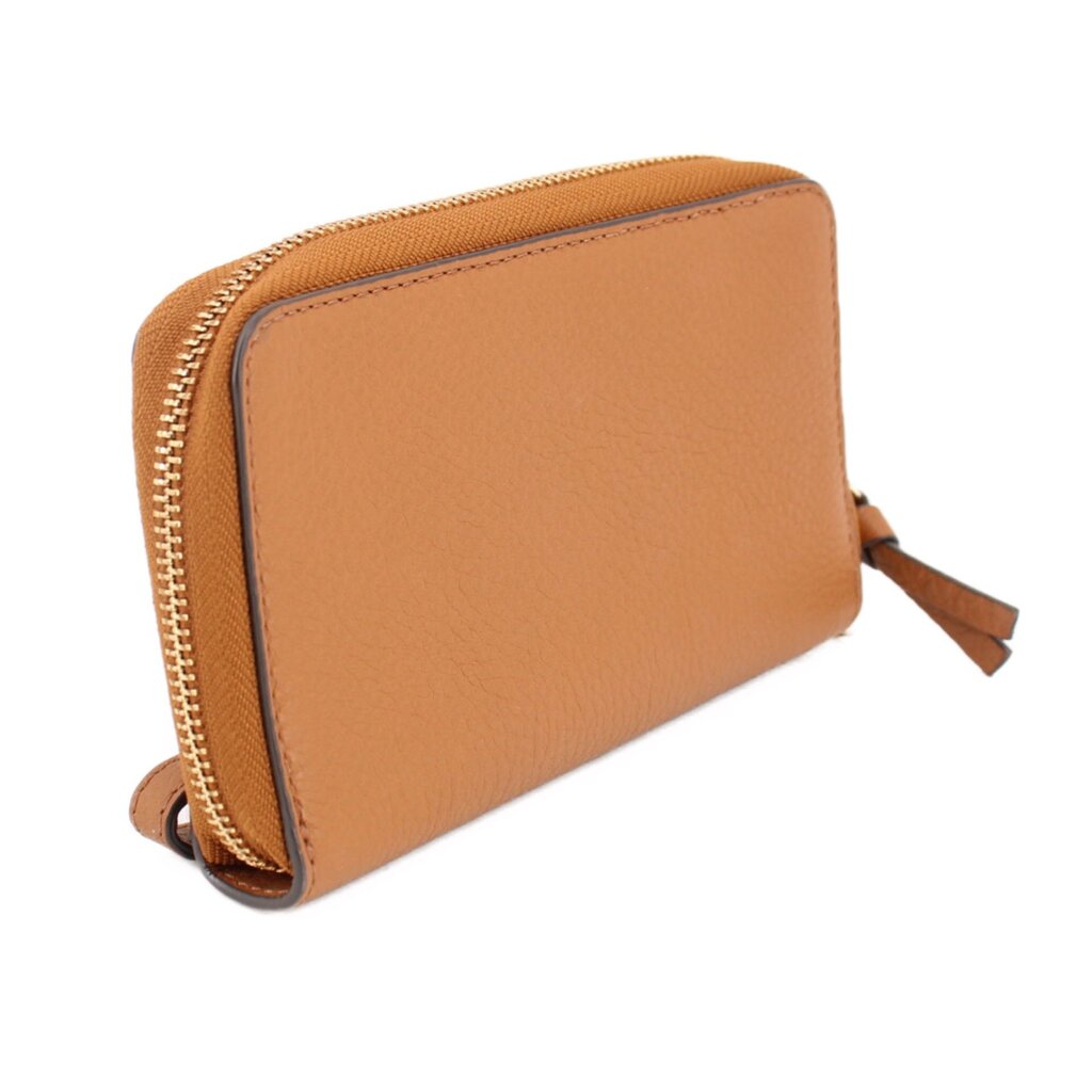 TORY BURCH BOMBE-T WRISTLET WALLETS BROWN