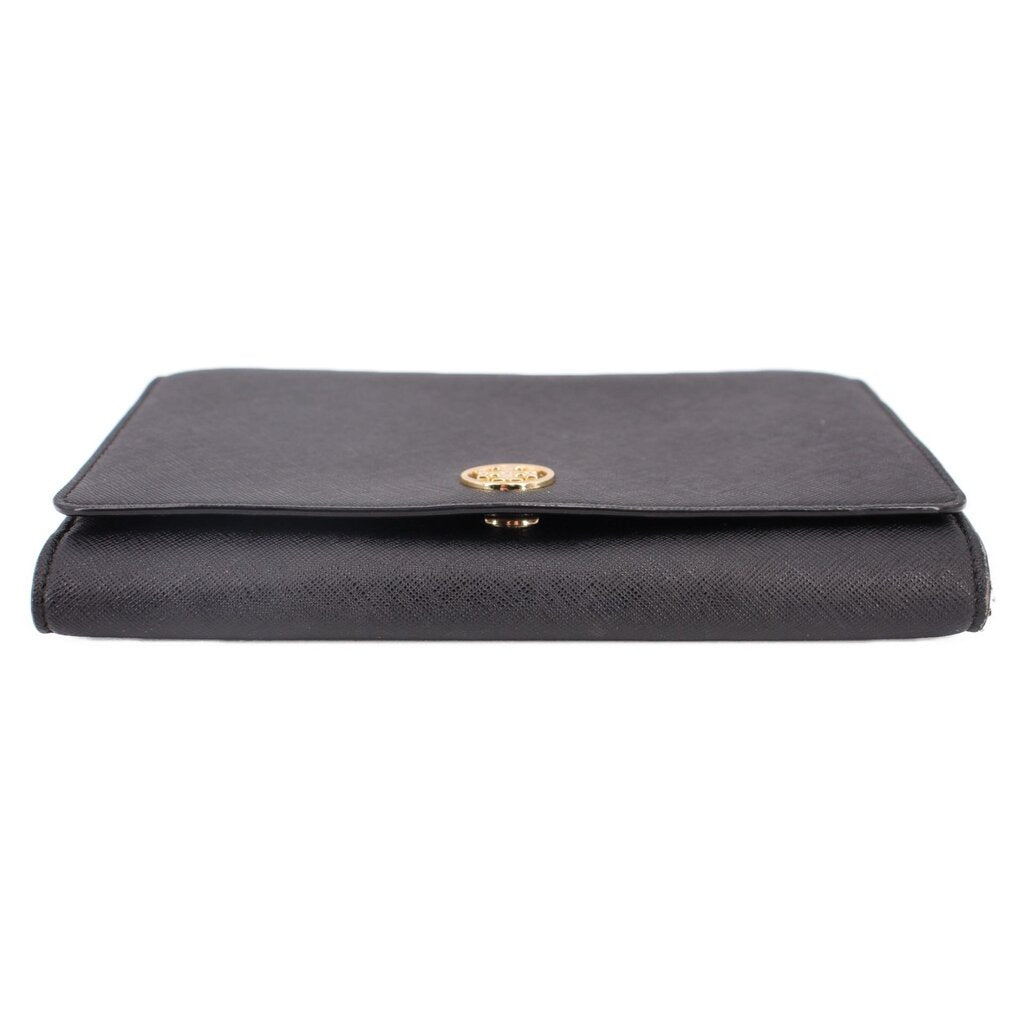TORY BURCH EMERSON CHAIN WALLET CROSSBODYS BLACK