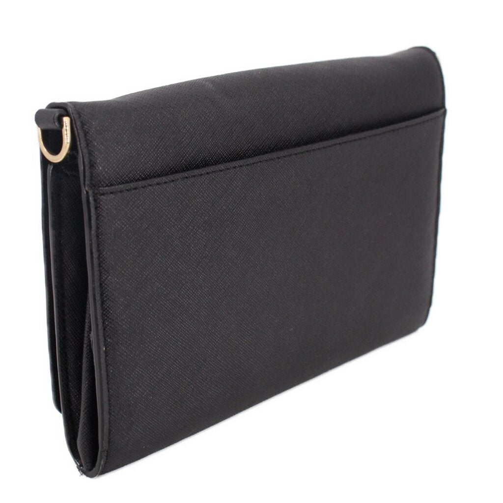 TORY BURCH EMERSON CHAIN WALLET CROSSBODYS BLACK