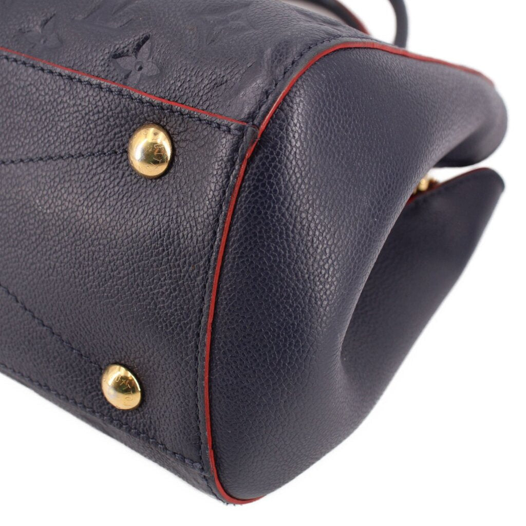 LOUIS VUITTON MONTAIGNE MM SATCHELS NAVY