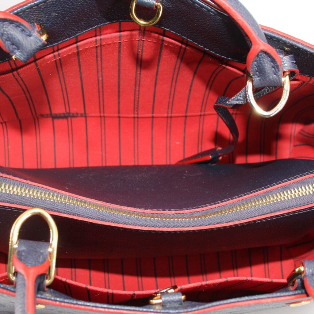 LOUIS VUITTON MONTAIGNE MM SATCHELS NAVY
